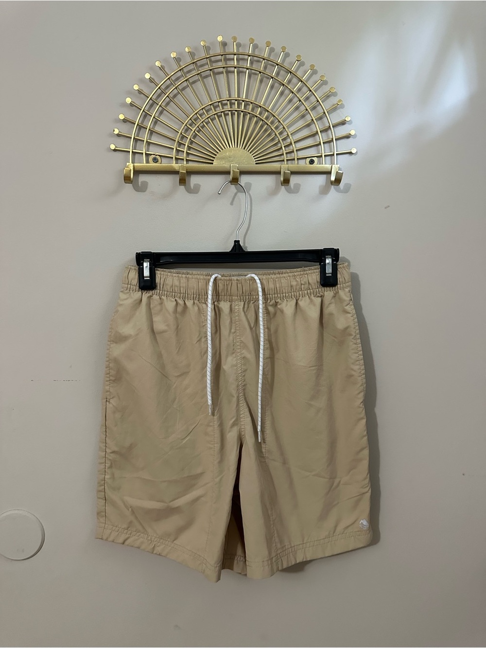 Men's Khaki Shorts with Drawcord Waist